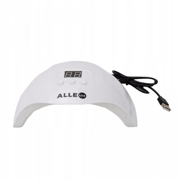 Lampa UV/LED 54W AlleLux X3 z kablem USB Biała