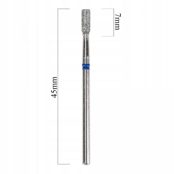 Frez diamentowy walec niebieski średni