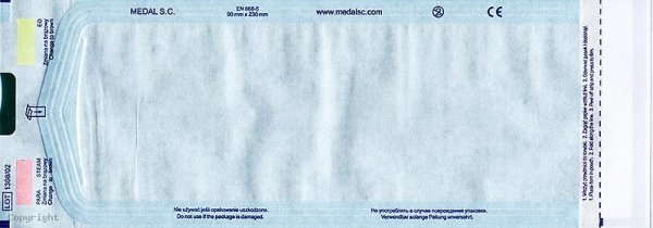 Torebka papierowo-foliowe płaskie Medal 90 x 260 200 szt.