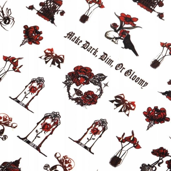 Naklejki do paznokci cienkie samoprzylepne halloween MS-C224