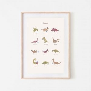  Plakat Dinozaury duży - Mushie 