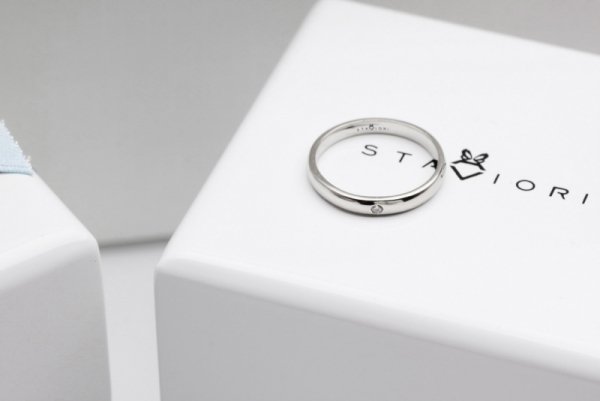 Obrączka Złoto Diament PBD4790