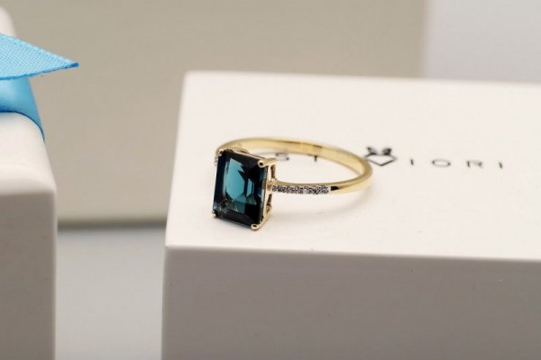 Pierścionek Złoto Diament PZC6245