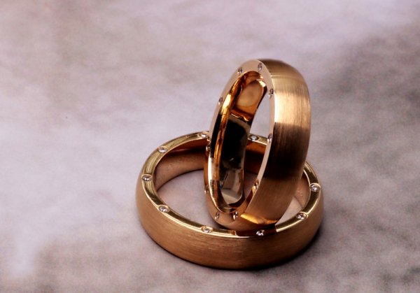 Obrączka Złoto Diament XZD1859