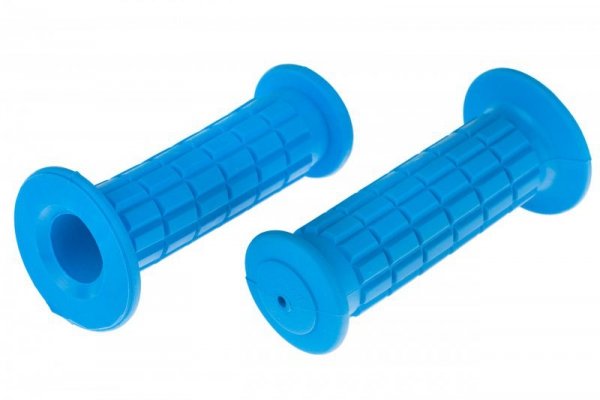 Chwyty BMX 110mm z kołnierzem, niebieskie