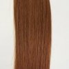 Zestaw włosów pod mikroringi, długość 55 cm kolor #06 - JASNY BRĄZ LEKKO KASZTANOWY
