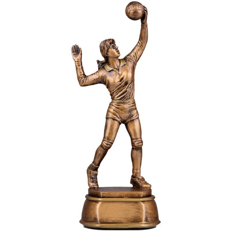 Statuetka piłka siatkowa RF 83-7193 26 cm brązowy