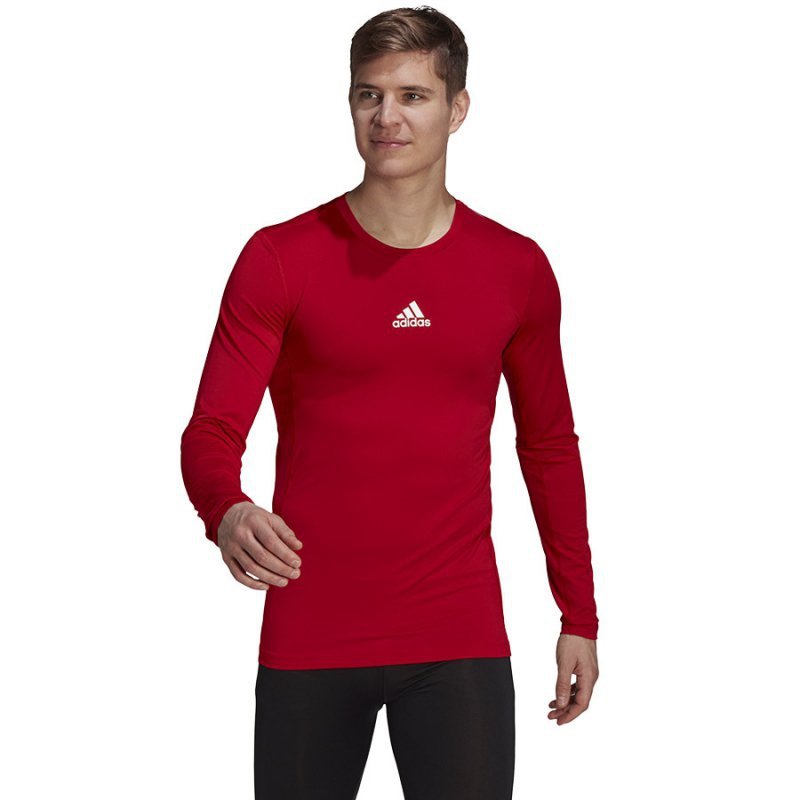 Koszulka adidas TECHFIT LS TOP GU7336 czerwony XL