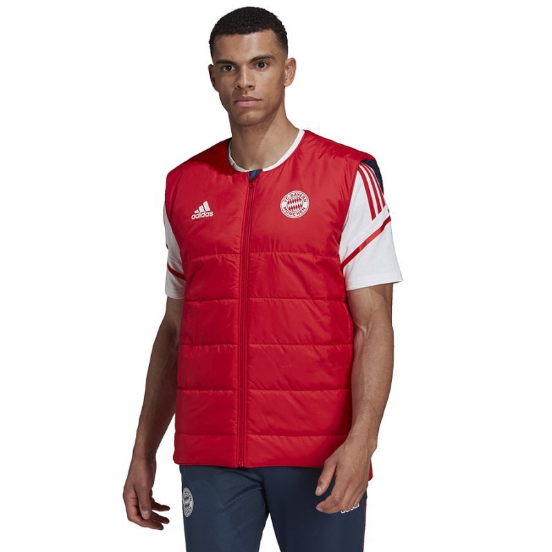 Bezrękawnik adidas Bayern PAD VEST HG1132 granatowy M