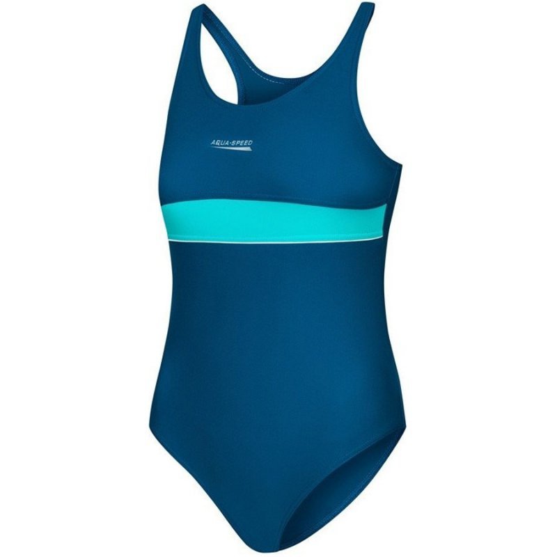 Kostium kąpielowy Aqua-speed Emily 128 cm granatowy