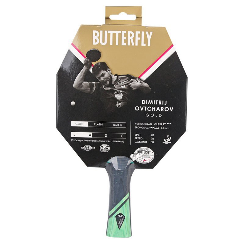 Rakietka do p-ponga Butterfly Ovtcharov Gold FL- wklęsły 