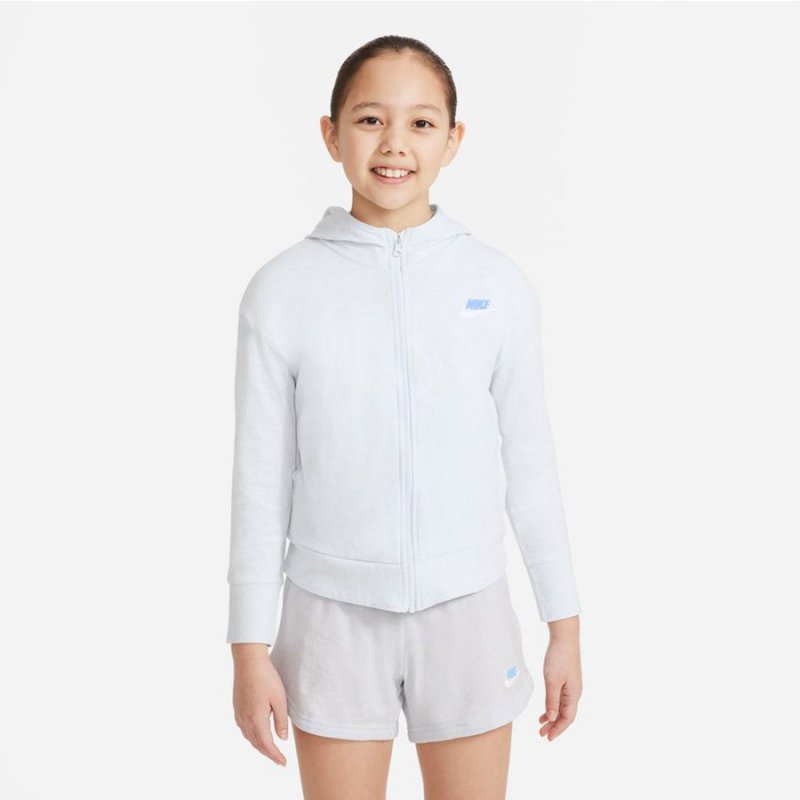 Bluza Nike Sportswear girls DA1124 085 szary M (137-147cm)