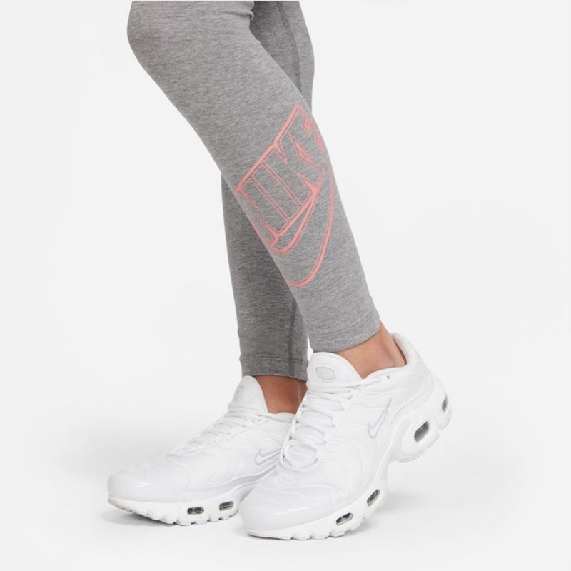 Legginsy Nike Sportswear Essential DN1853 091 szary M (137-147cm)
