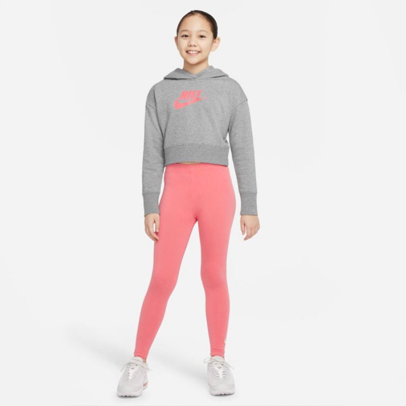 Bluza Nike Sportswear Club Girls DC7210 092 szary L (147-158cm)