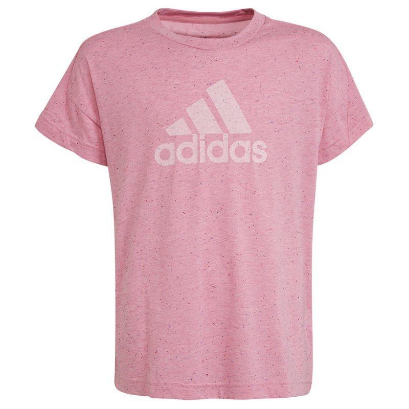 Koszulka adidas Badge of Sport Tee girls HM2648 różowy 164 cm