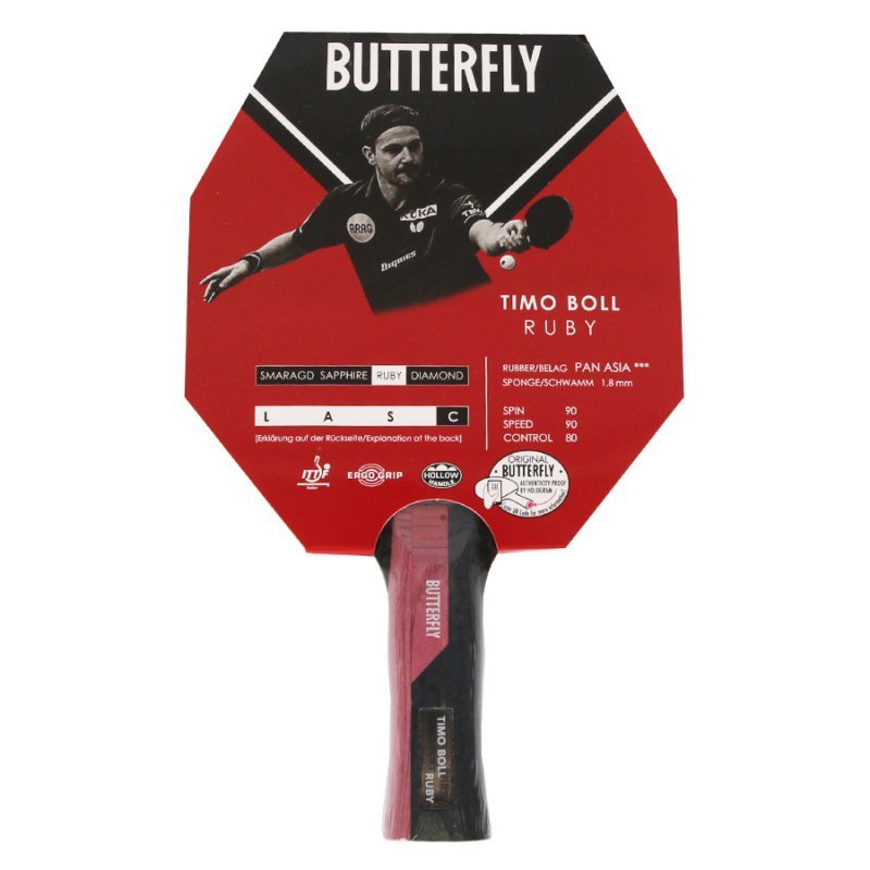 Rakietka Butterfly Timo Boll Ruby FL- wklęsły 