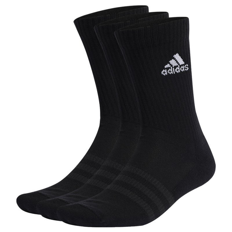 Skarpety adidas Cushioned  3PP IC1310 czarny 37-39