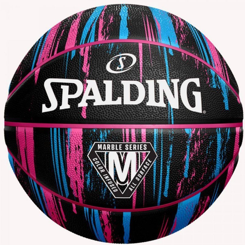 Piłka Spalding Marble 7 czarny