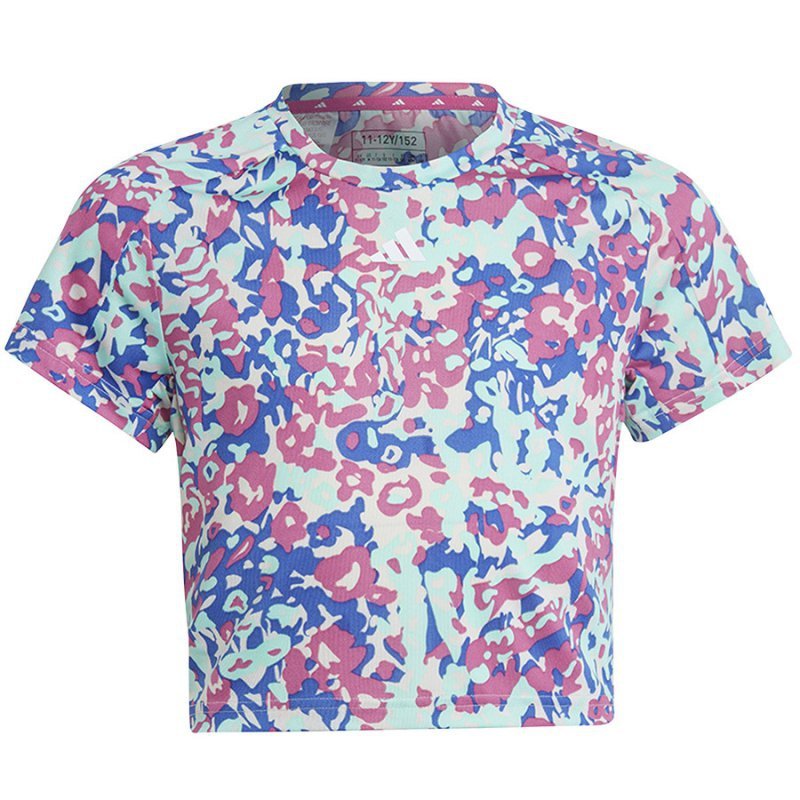 Koszulka adidas TR-ES Allover Print girls Jr HR5804 multikolor 152 cm
