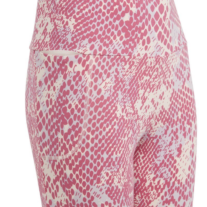 Legginsy adidas Essentials Future Icons Allover Print Tights girls IC0095 czerwony 152 cm
