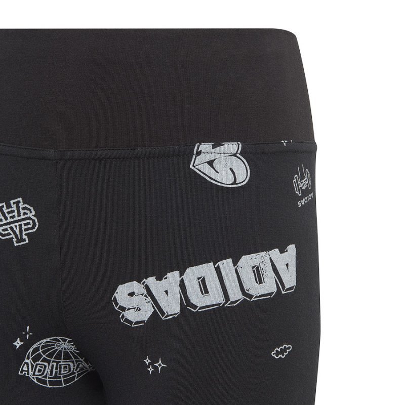 Legginsy adidas JG Bluv Q3 Tight girls Jr IA1567 czarny 164 cm