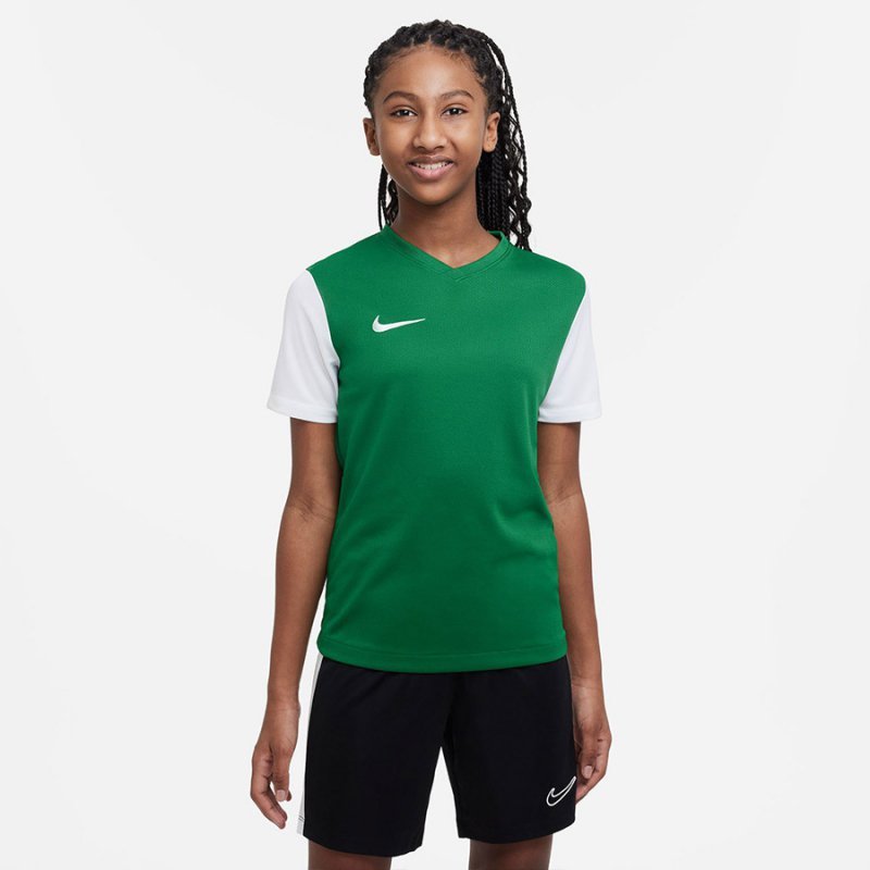 Koszulka Nike Tiempo Premier II Jr DH8389 302 zielony S (128-137cm)