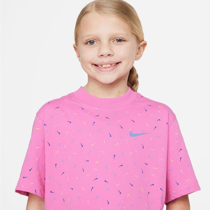 T-Shirt Nike Sportswear girls FD5366-620 różowy L (147-158cm)