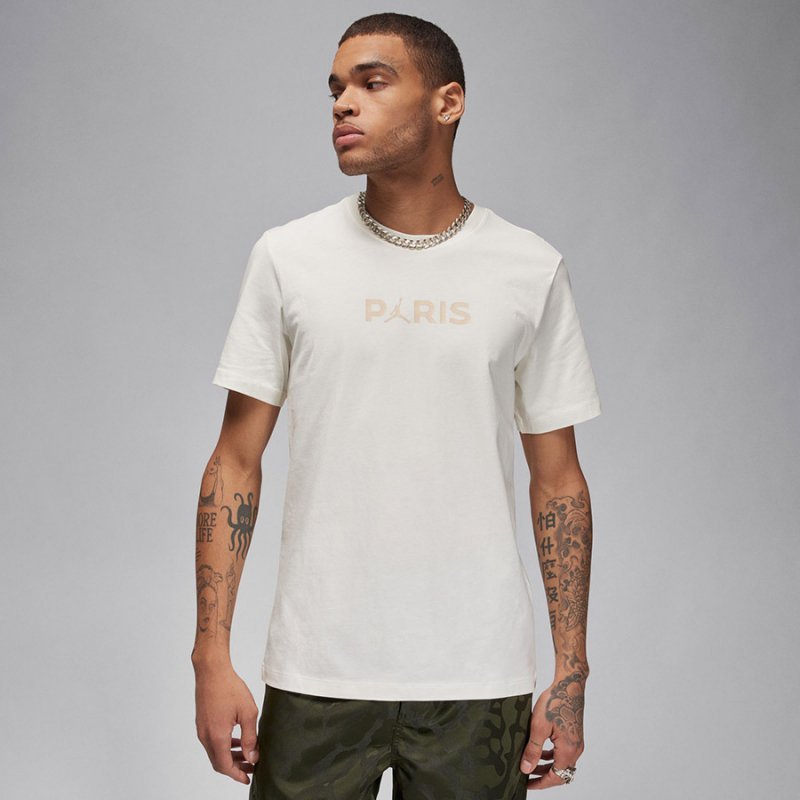 Koszulka Nike PSG SS Logo Tee FN5332-133 XL beżowy