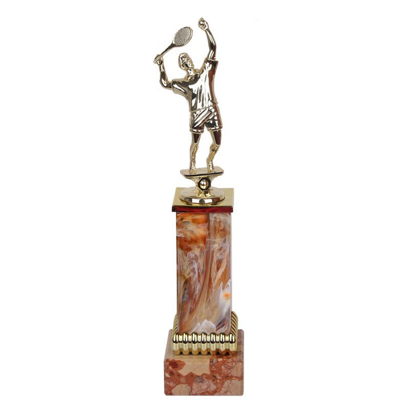 Statuetka Tenis Ziemny GTsport 28 cm złoty