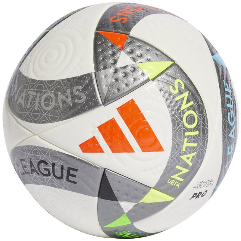 Piłka adidas UEFA NL PRO IS7441 biały 5