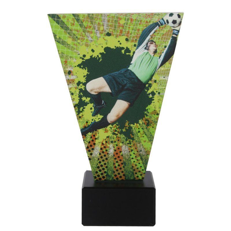 Trofeum szklane piłka nożna Tryumf 17,5 cm 