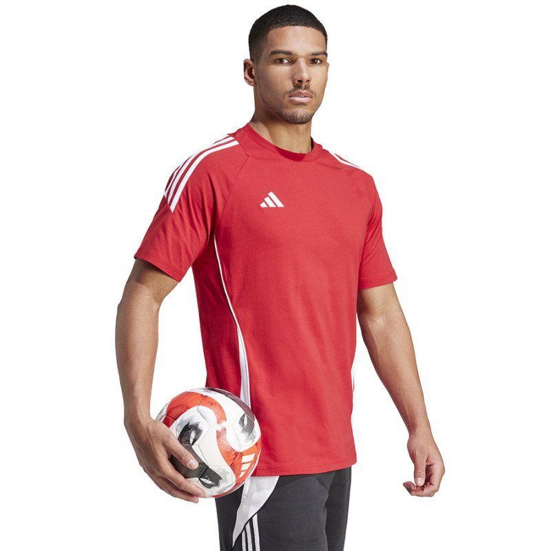 Koszulka adidas TIRO 24 Sweat Tee IR9349 czerwony S