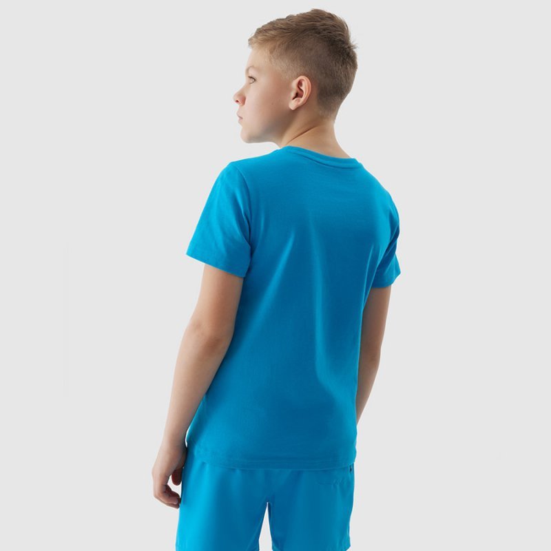 T-shirt 4F 4FJWSS24TTSHM1137 33S niebieski 158 cm