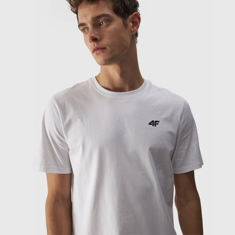 T-shirt 4F 4FWMM00TTSHM1843 10S biały XXL