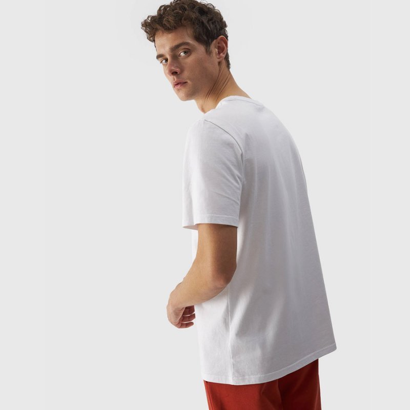 T-shirt 4F 4FWMM00TTSHM1843 10S biały XXL