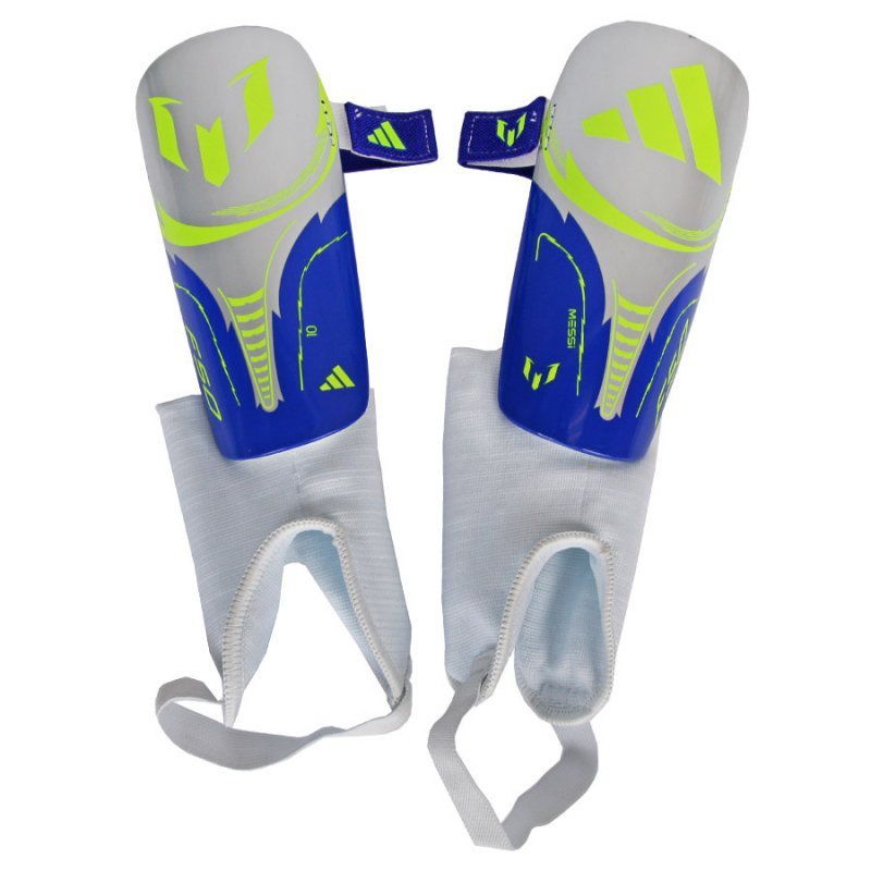 Nagolenniki adidas Messi SG MTC Jr JN7437 srebrny L
