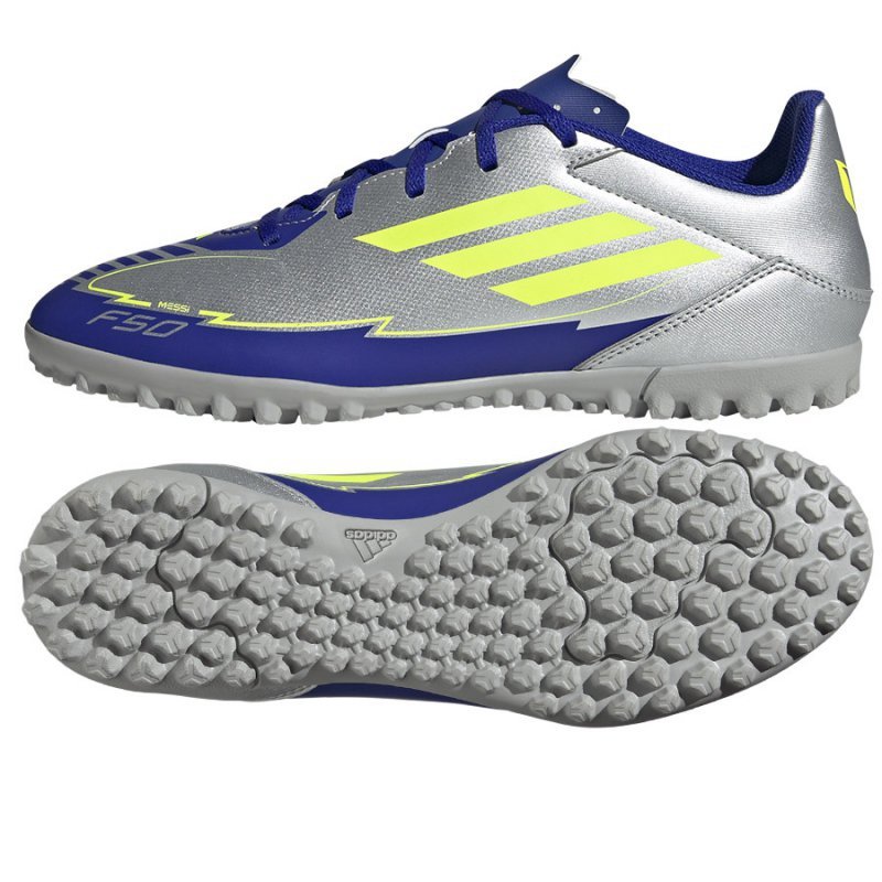 Buty adidas F50 MESSI Club TF IH0917 srebrny 45 1/3