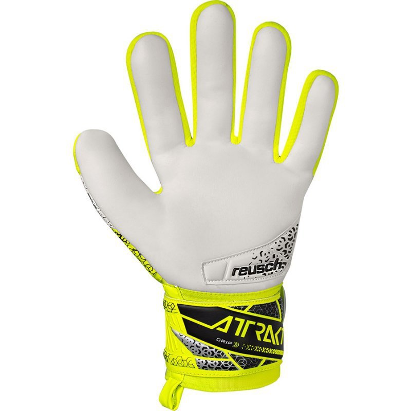 Rękawice bramkarskie Reusch Attrakt Grip Junior 55 72 815 2014 żółty 7,5