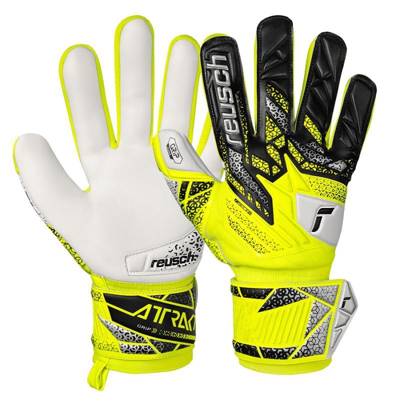 Rękawice Reusch Attrakt Grip 55 70 815 2014 żółty 9,5