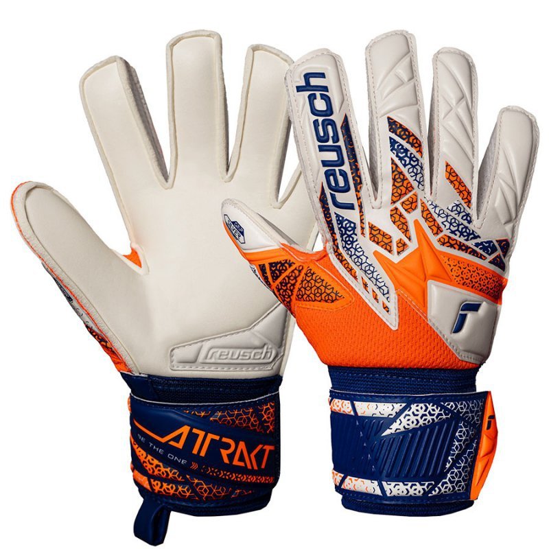 Rękawice Reusch Attrakt Freegel Silver Junior 55 72 214 2500 pomarańczowy 7