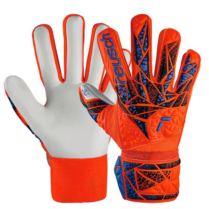 Rękawice Reusch Attrakt Starter Solid Finger Support Junior 54 72 511 2290 pomarańczowy 6,5