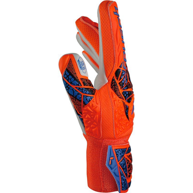 Rękawice Reusch Attrakt Starter Solid Finger Support Junior 54 72 511 2290 pomarańczowy 6,5