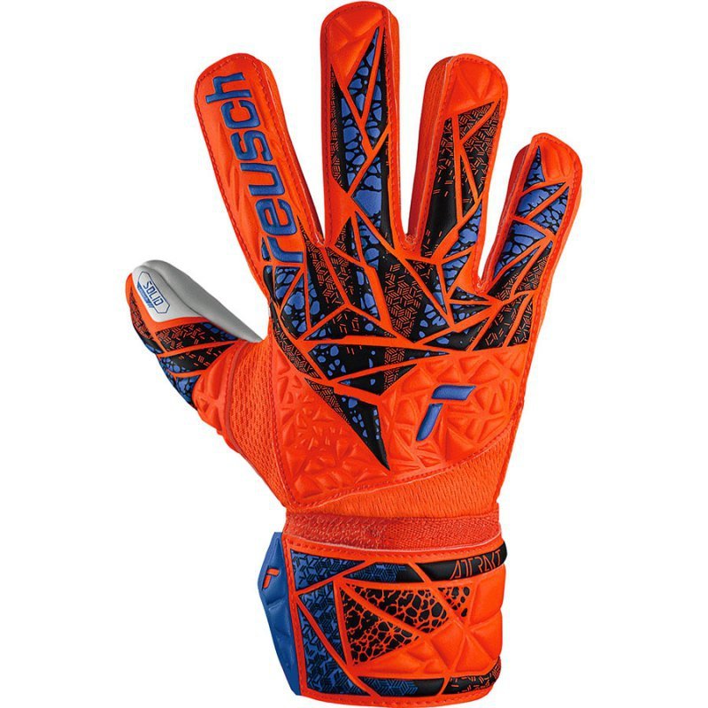 Rękawice Reusch Attrakt Starter Solid Finger Support Junior 54 72 511 2290 pomarańczowy 7