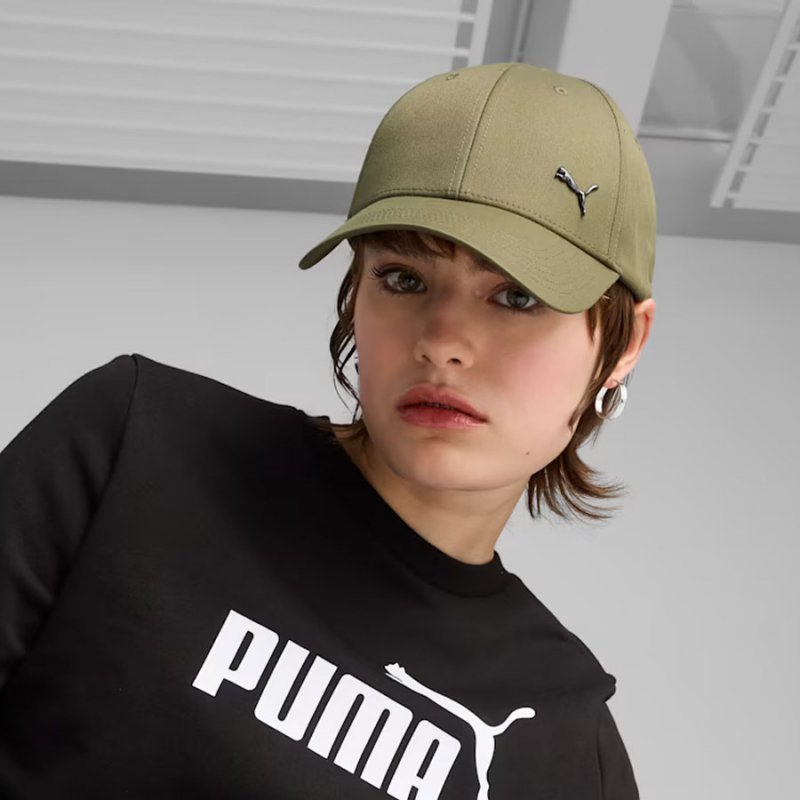 Czapka z daszkiem Puma ESS Metal Cat 025994-02 zielony one size