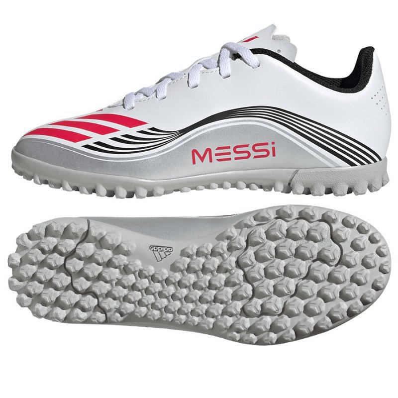 Buty adidas F50 Messi Club Jr TF JP7453 biały 37 1/3