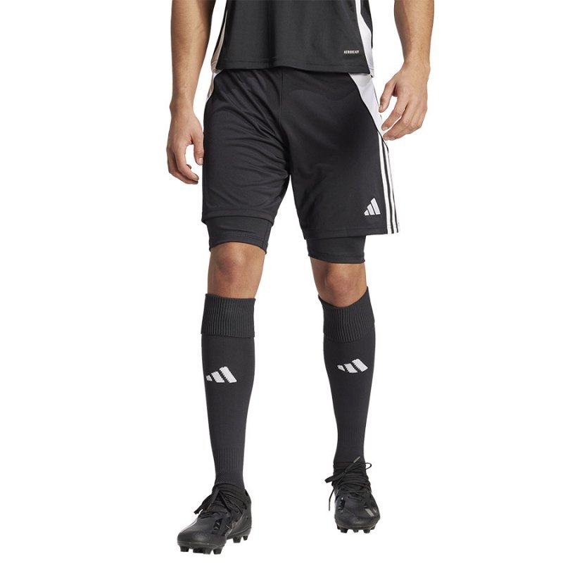 Spodenki adidas TIRO 24 Training 2IN1 IJ5605 czarny XXL
