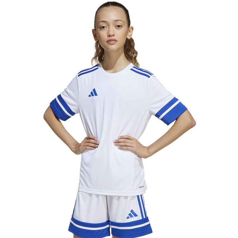 Koszulka adidas SQUADRA 25 JSY Jr JJ0060 biały 164 cm