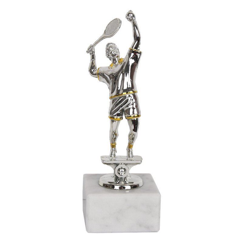 Statuetka Tenis Ziemny GTsport 16 cm srebrny