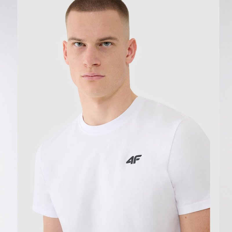 T-shirt 4F 4FWMM00TTSHM2256S 10S biały L