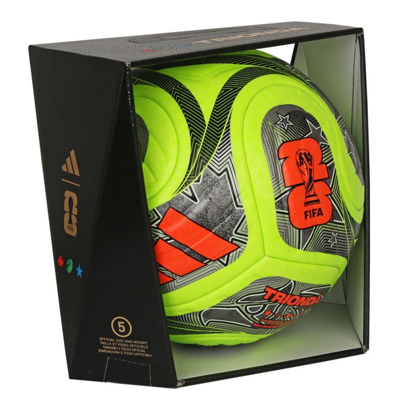 Piłka adidas TRIONDA Pro Winter World Cup JD8023 multikolor 5